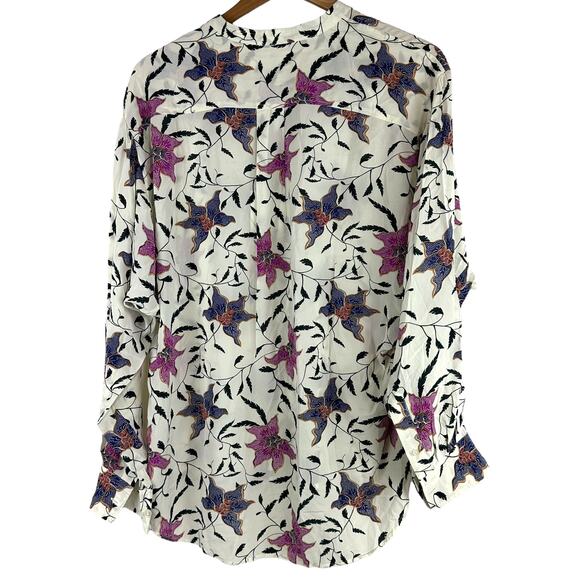 Isabel Marant Etoile NWT Catchell Shirt Floral Long Sleeve Size 36 (US 4) Flowy - Picture 4 of 10